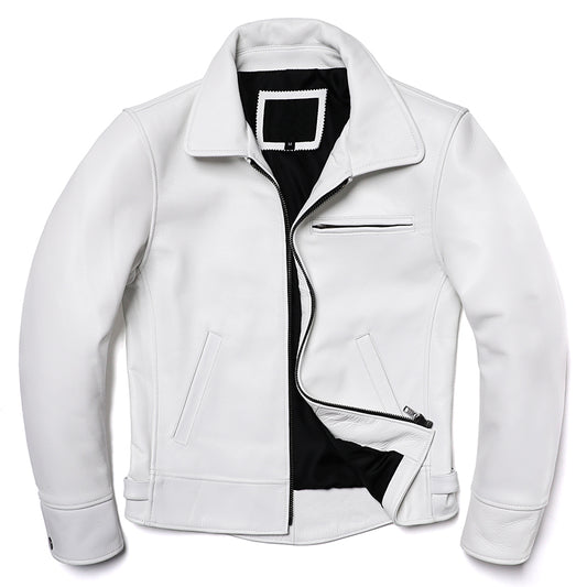 Casual Spring Leather Jacket for Men